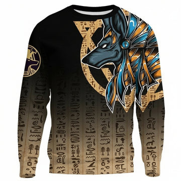 Anubis Symbol On His Shoulder Sweater A27 ? Usalast