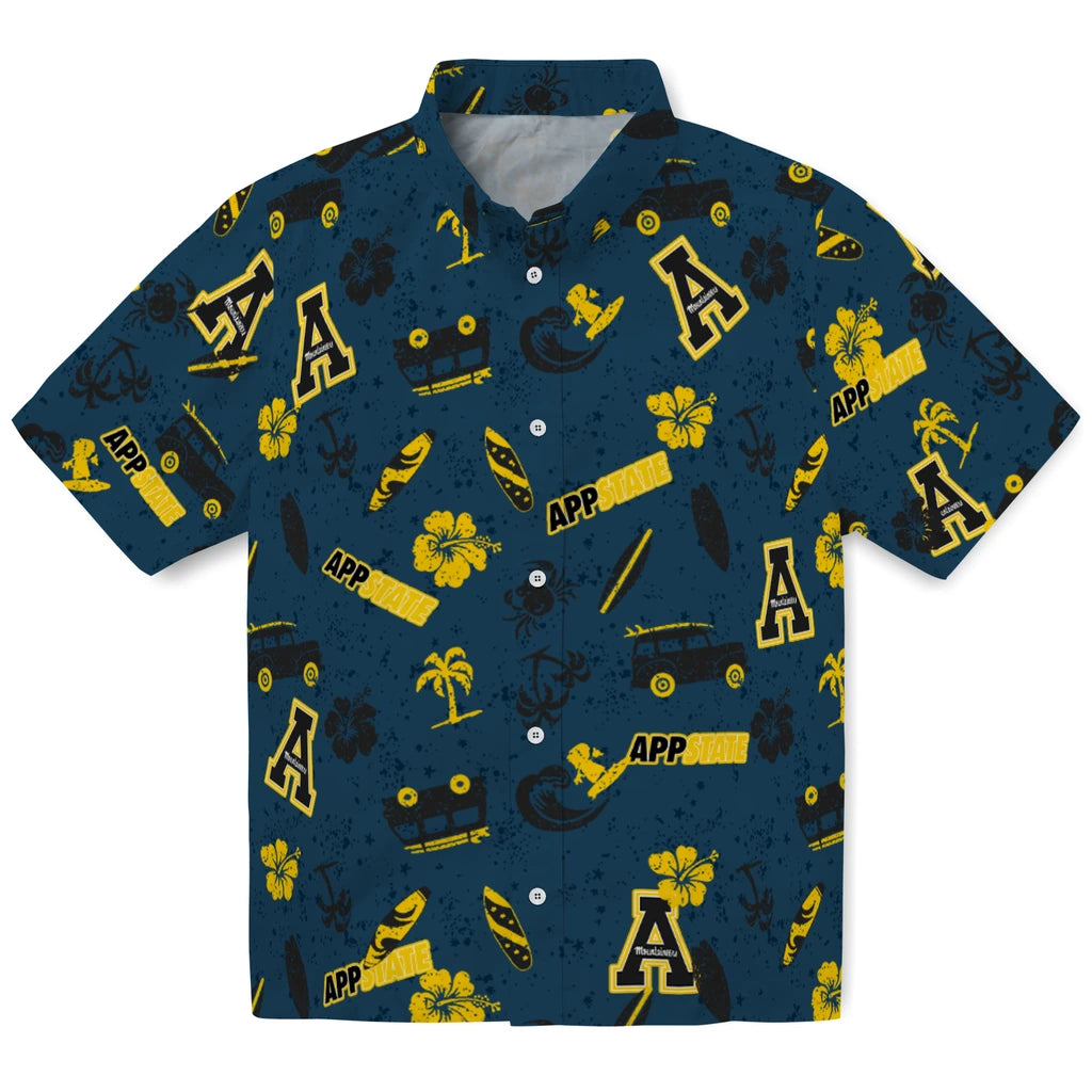 Appalachian State Mountaineers Hawaiian Shirt - Beach Vibe | Moonbestprint