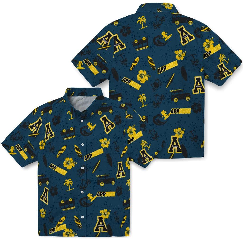 Appalachian State Mountaineers Hawaiian Shirt - Beach Vibe | Moonbestprint