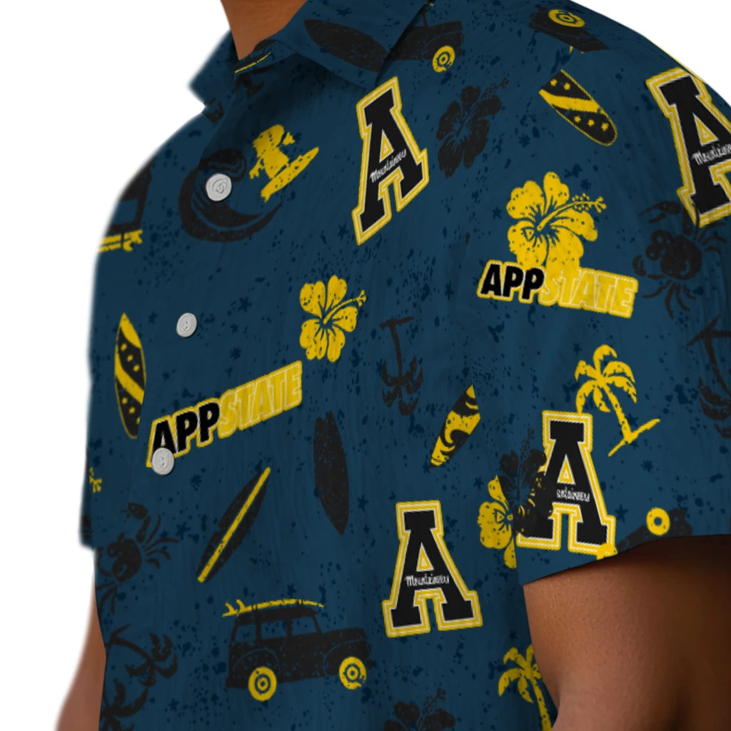 Appalachian State Mountaineers Hawaiian Shirt - Beach Vibe | Moonbestprint