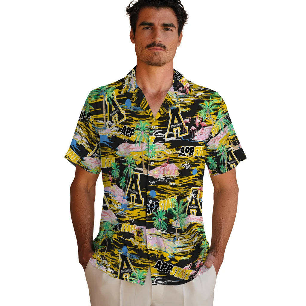 Appalachian State Mountaineers Flamingo Retreat 2026 Hawaiian Shirt – Moonbestprint