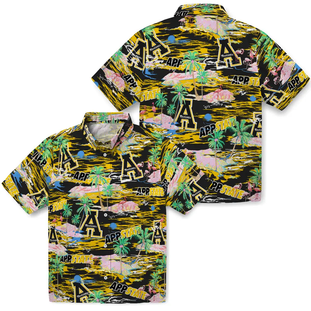 Appalachian State Mountaineers Flamingo Retreat 2026 Hawaiian Shirt – Moonbestprint