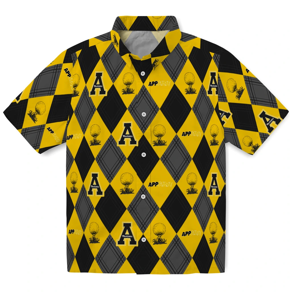 Appalachian State Mountaineers Hawaiian Shirt - Golfing Plaid | Moonbestprint