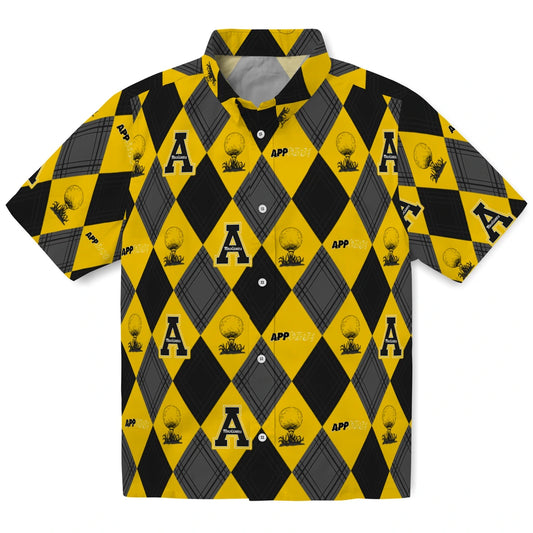 Appalachian State Mountaineers Hawaiian Shirt - Golfing Plaid | Moonbestprint
