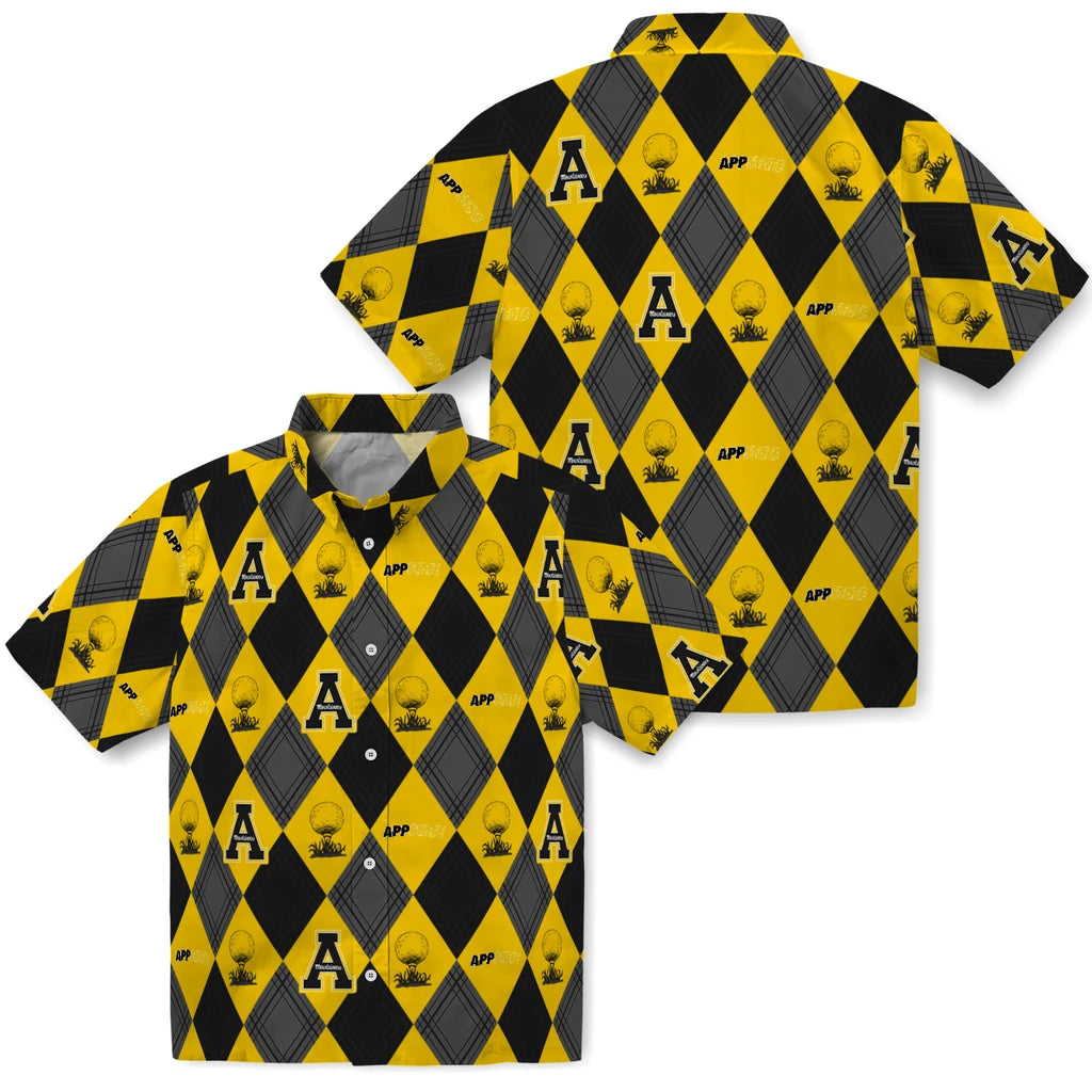 Appalachian State Mountaineers Hawaiian Shirt - Golfing Plaid | Moonbestprint