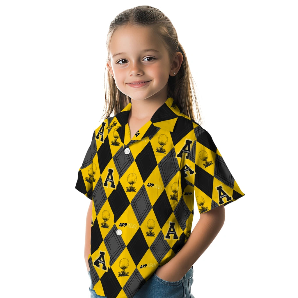 Appalachian State Mountaineers Hawaiian Shirt - Golfing Plaid | Moonbestprint