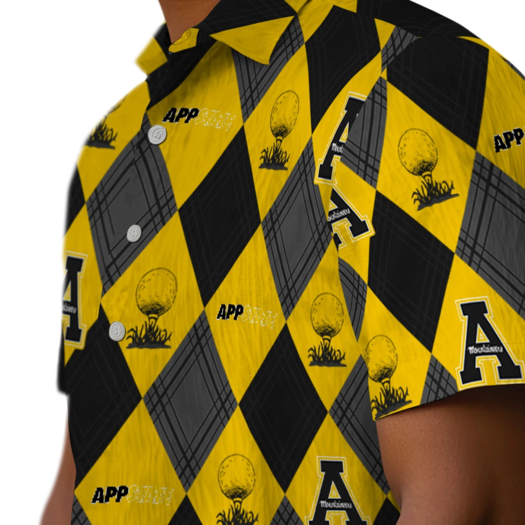 Appalachian State Mountaineers Hawaiian Shirt - Golfing Plaid | Moonbestprint