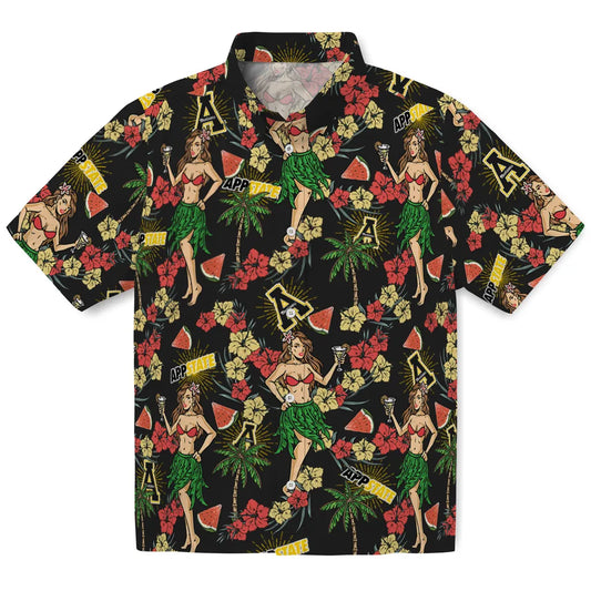 Appalachian State Mountaineers Hawaiian Shirt - Hawaiian Girls Design | Moonbestprint