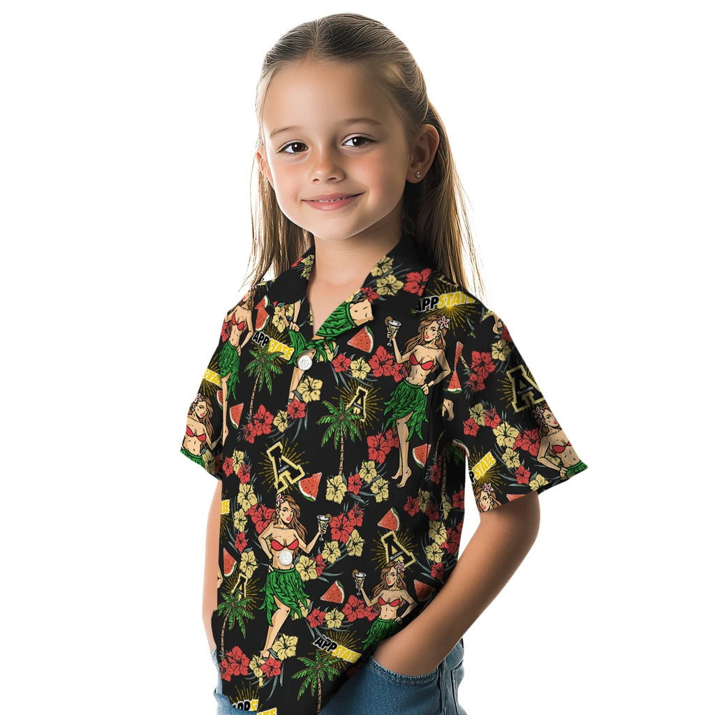 Appalachian State Mountaineers Hawaiian Shirt - Hawaiian Girls Design | Moonbestprint