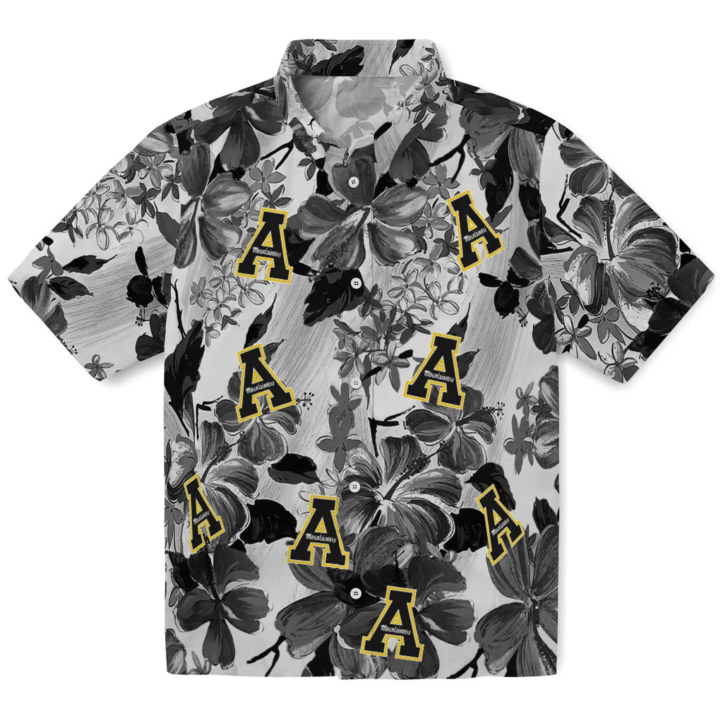 Appalachian State Mountaineers Hawaiian Shirt - Hibiscus Arrangement | Moonbestprint