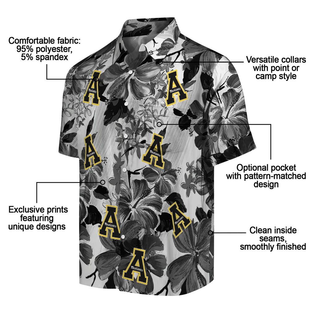 Appalachian State Mountaineers Hawaiian Shirt - Hibiscus Arrangement | Moonbestprint
