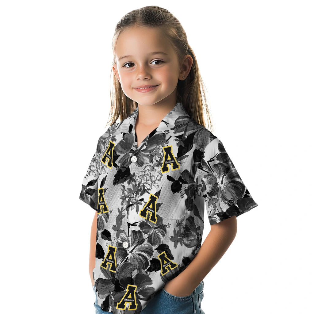 Appalachian State Mountaineers Hawaiian Shirt - Hibiscus Arrangement | Moonbestprint