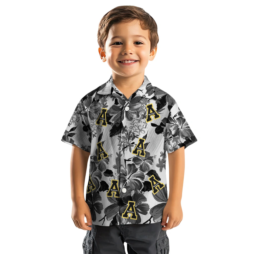 Appalachian State Mountaineers Hawaiian Shirt - Hibiscus Arrangement | Moonbestprint