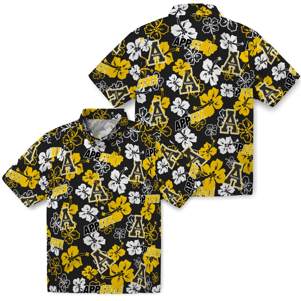 Appalachian State Mountaineers Hibiscus Bloom Hawaiian Shirt – Moonbestprint