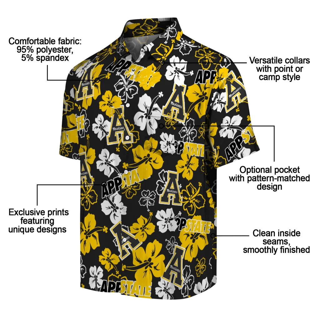 Appalachian State Mountaineers Hibiscus Bloom Hawaiian Shirt – Moonbestprint