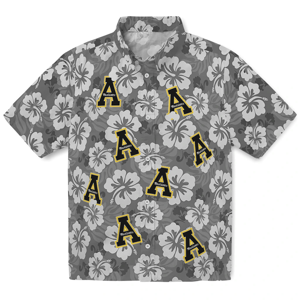 Appalachian State Mountaineers Hawaiian Shirt - Hibiscus Cluster | Moonbestprint