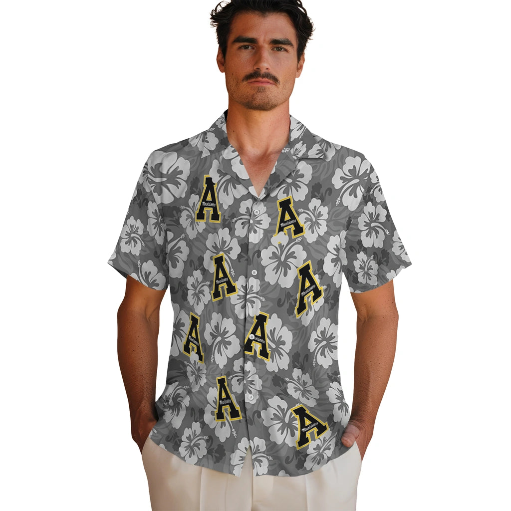 Appalachian State Mountaineers Hawaiian Shirt - Hibiscus Cluster | Moonbestprint