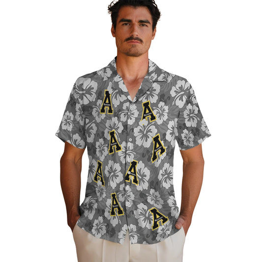 Appalachian State Mountaineers Hawaiian Shirt - Hibiscus Cluster | Moonbestprint