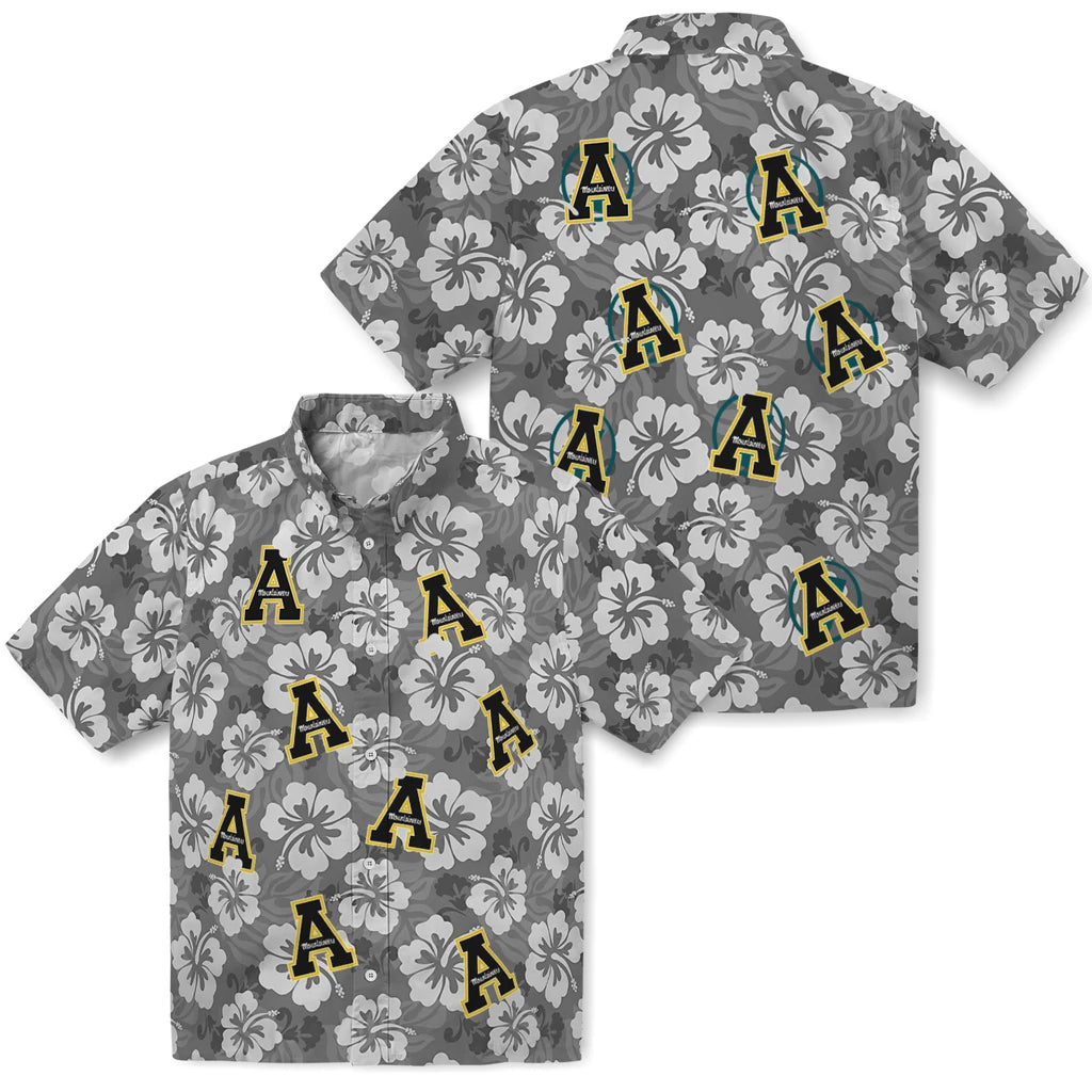 Appalachian State Mountaineers Hawaiian Shirt - Hibiscus Cluster | Moonbestprint