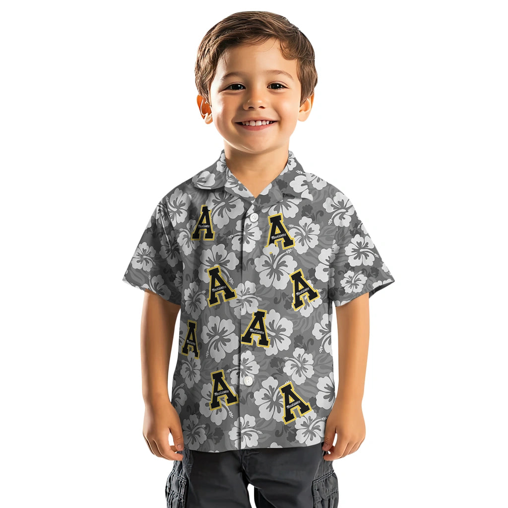 Appalachian State Mountaineers Hawaiian Shirt - Hibiscus Cluster | Moonbestprint