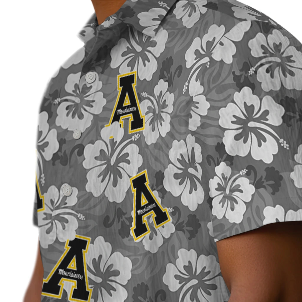 Appalachian State Mountaineers Hawaiian Shirt - Hibiscus Cluster | Moonbestprint
