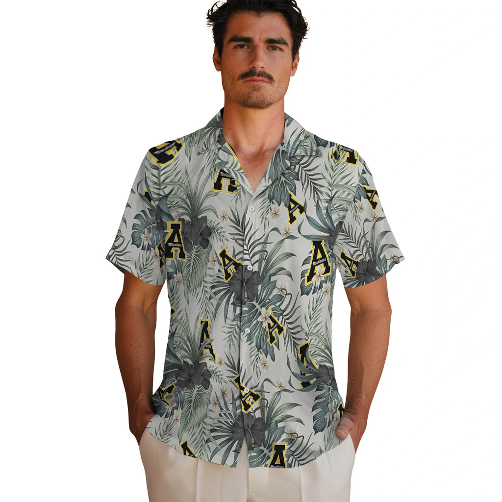Appalachian State Mountaineers Hawaiian Shirt - Hibiscus Designs | Moonbestprint