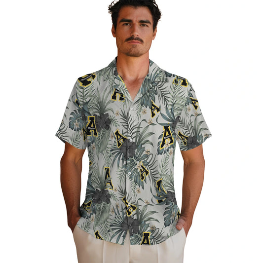 Appalachian State Mountaineers Hawaiian Shirt - Hibiscus Designs | Moonbestprint
