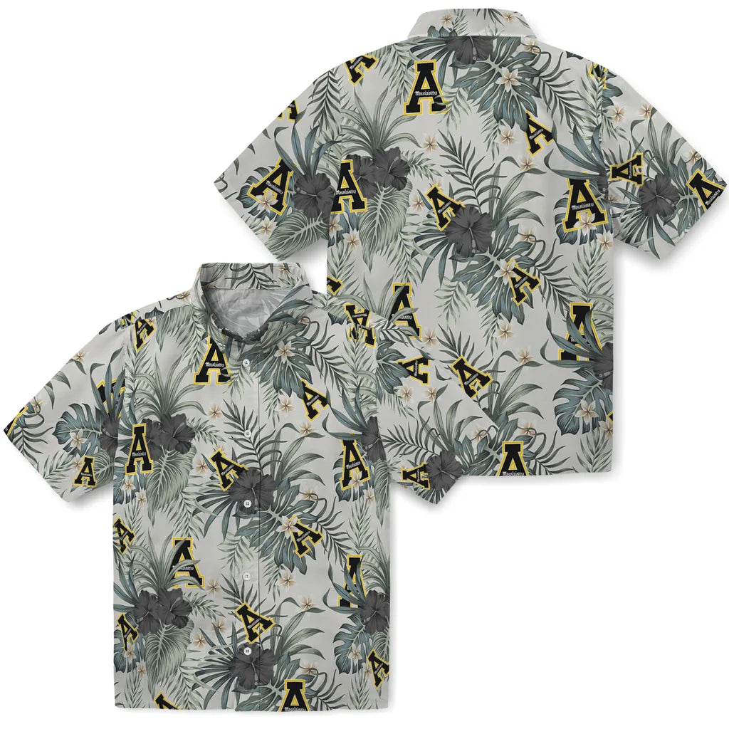 Appalachian State Mountaineers Hawaiian Shirt - Hibiscus Designs | Moonbestprint