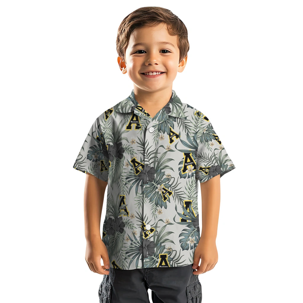 Appalachian State Mountaineers Hawaiian Shirt - Hibiscus Designs | Moonbestprint