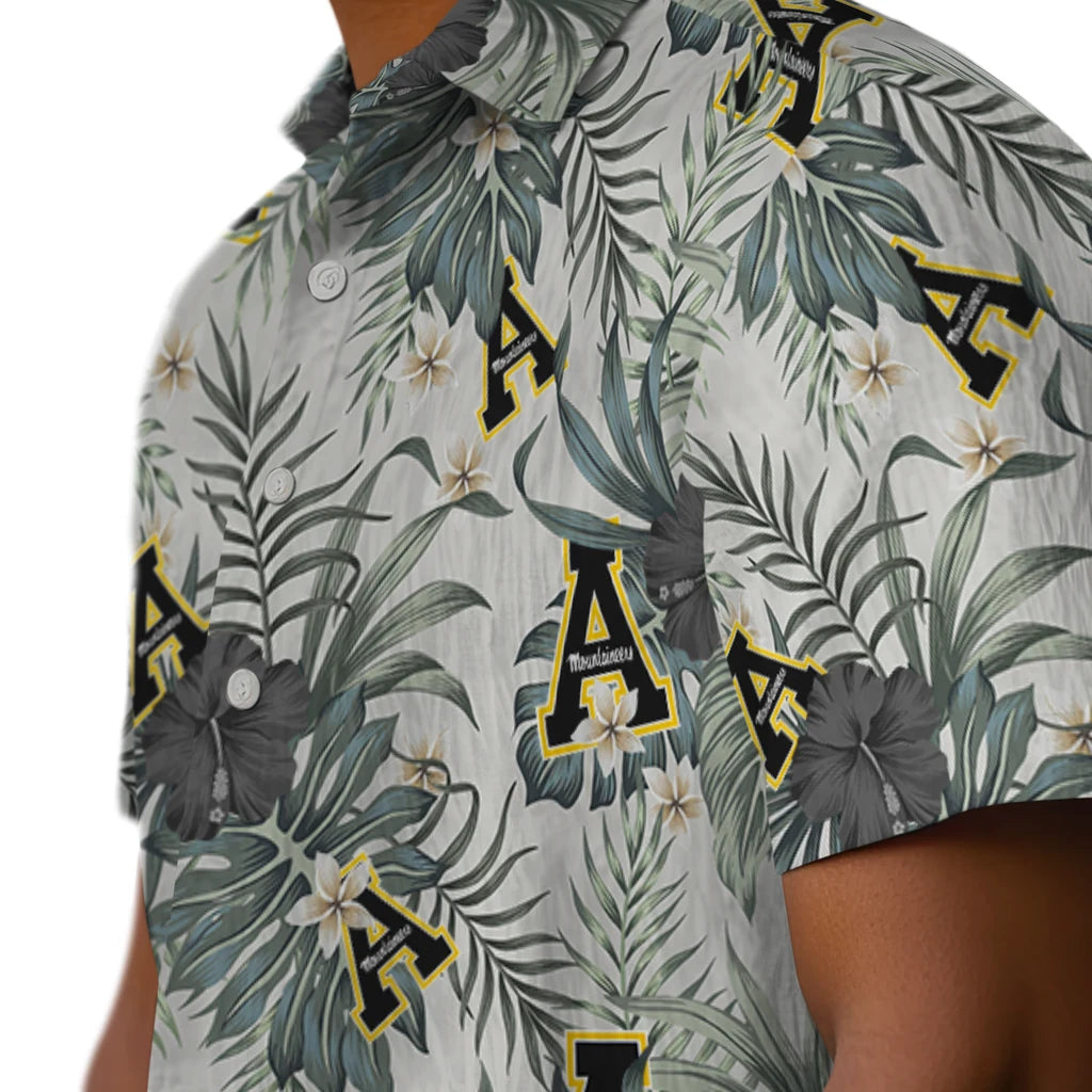 Appalachian State Mountaineers Hawaiian Shirt - Hibiscus Designs | Moonbestprint