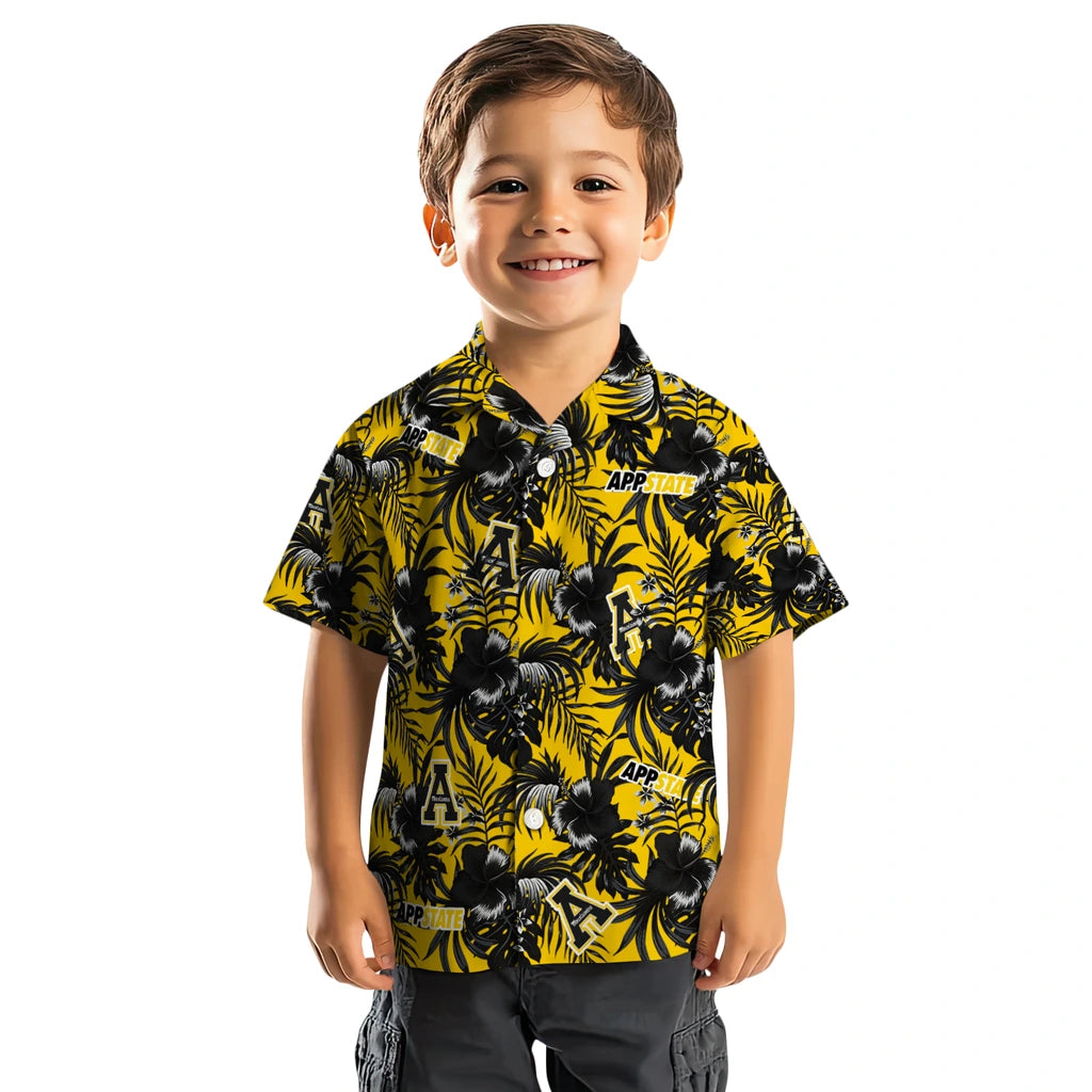 Appalachian State Mountaineers Hawaiian Shirt - Hibiscus Exotic | Moonbestprint