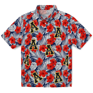 Appalachian State Mountaineers Hawaiian Shirt - Hibiscus Fiesta | Moonbestprint