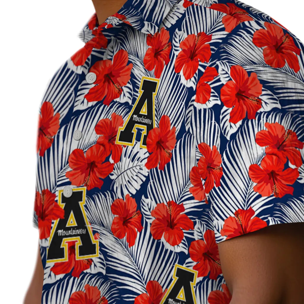 Appalachian State Mountaineers Hawaiian Shirt - Hibiscus Fiesta | Moonbestprint