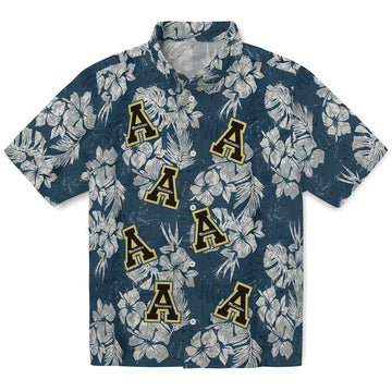 Appalachian State Mountaineers Hawaiian Shirt - Hibiscus Flowers | Moonbestprint