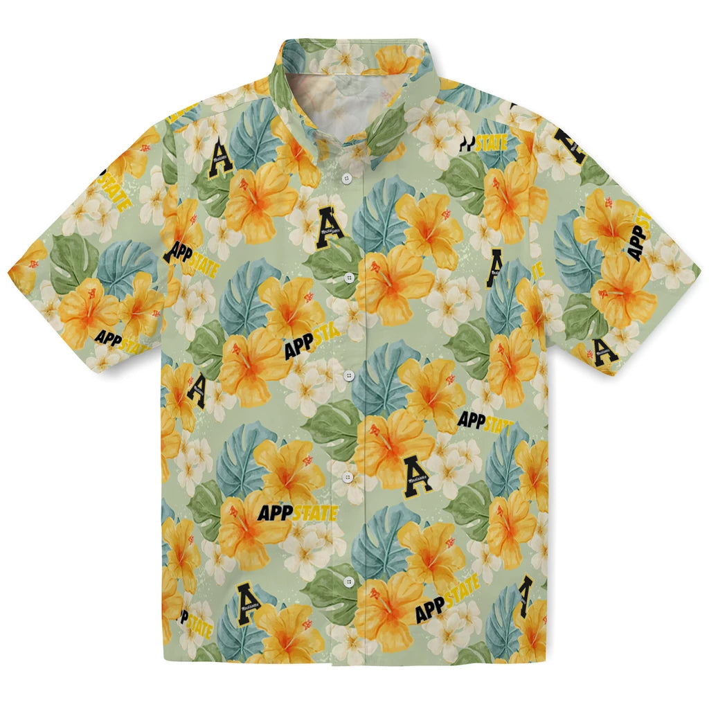 Appalachian State Mountaineers Hawaiian Shirt - Hibiscus Mood | Moonbestprint