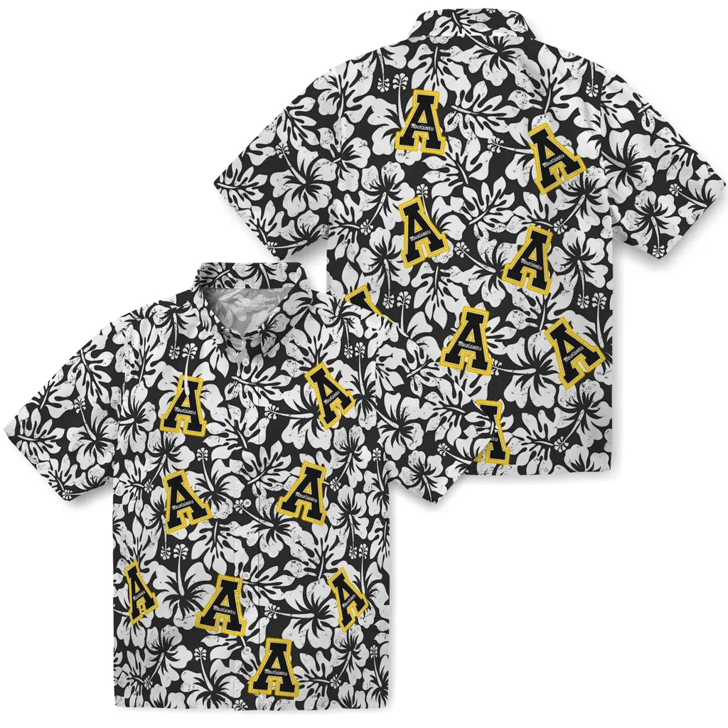 Appalachian State Mountaineers Hawaiian Shirt - Hibiscus Motif | Moonbestprint