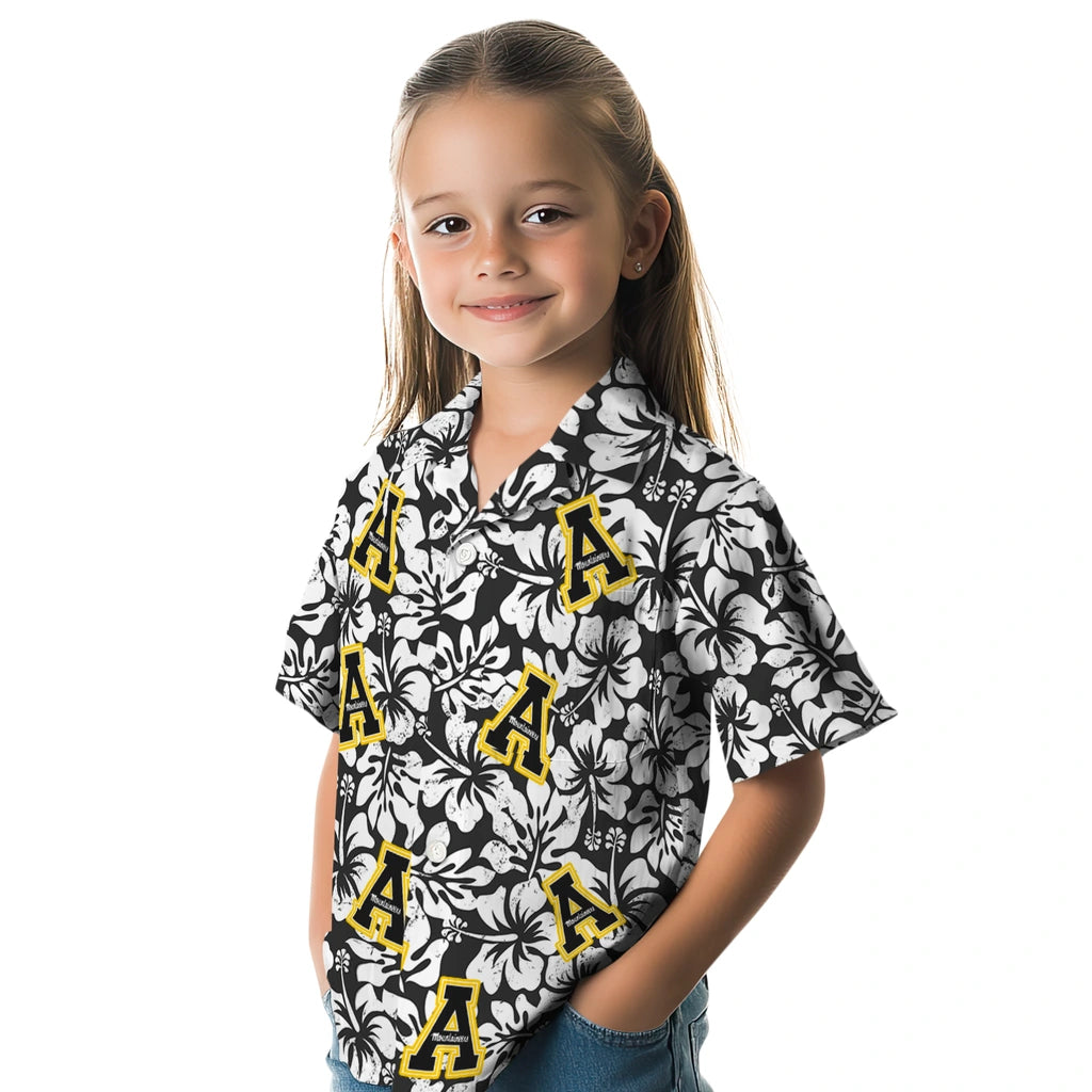 Appalachian State Mountaineers Hawaiian Shirt - Hibiscus Motif | Moonbestprint