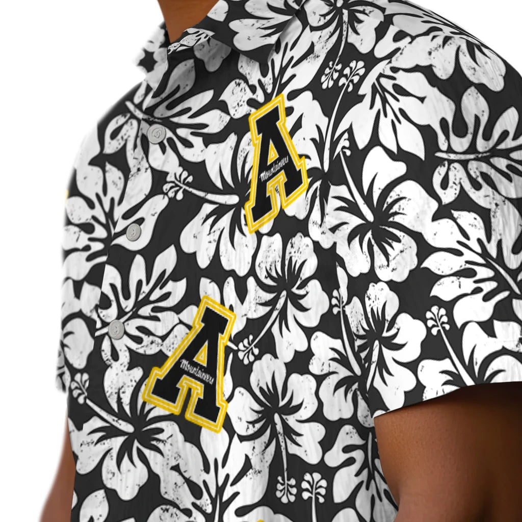 Appalachian State Mountaineers Hawaiian Shirt - Hibiscus Motif | Moonbestprint