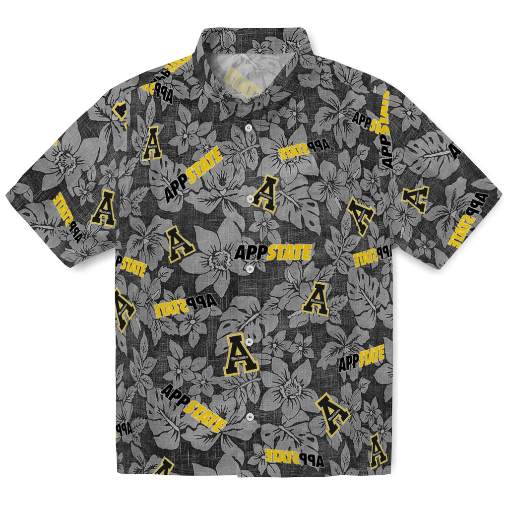 Appalachian State Mountaineers Hawaiian Shirt - Hibiscus Oasis | Moonbestprint