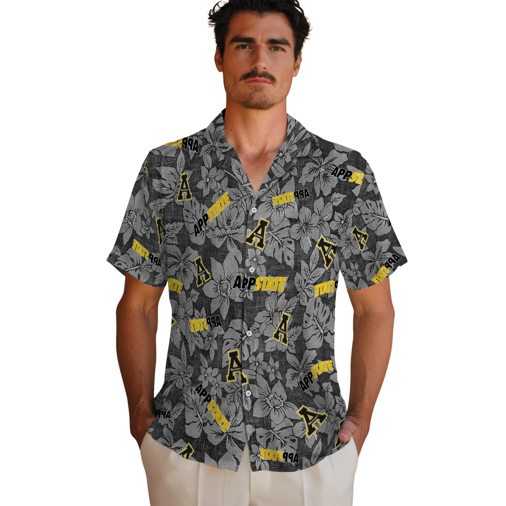 Appalachian State Mountaineers Hawaiian Shirt - Hibiscus Oasis | Moonbestprint
