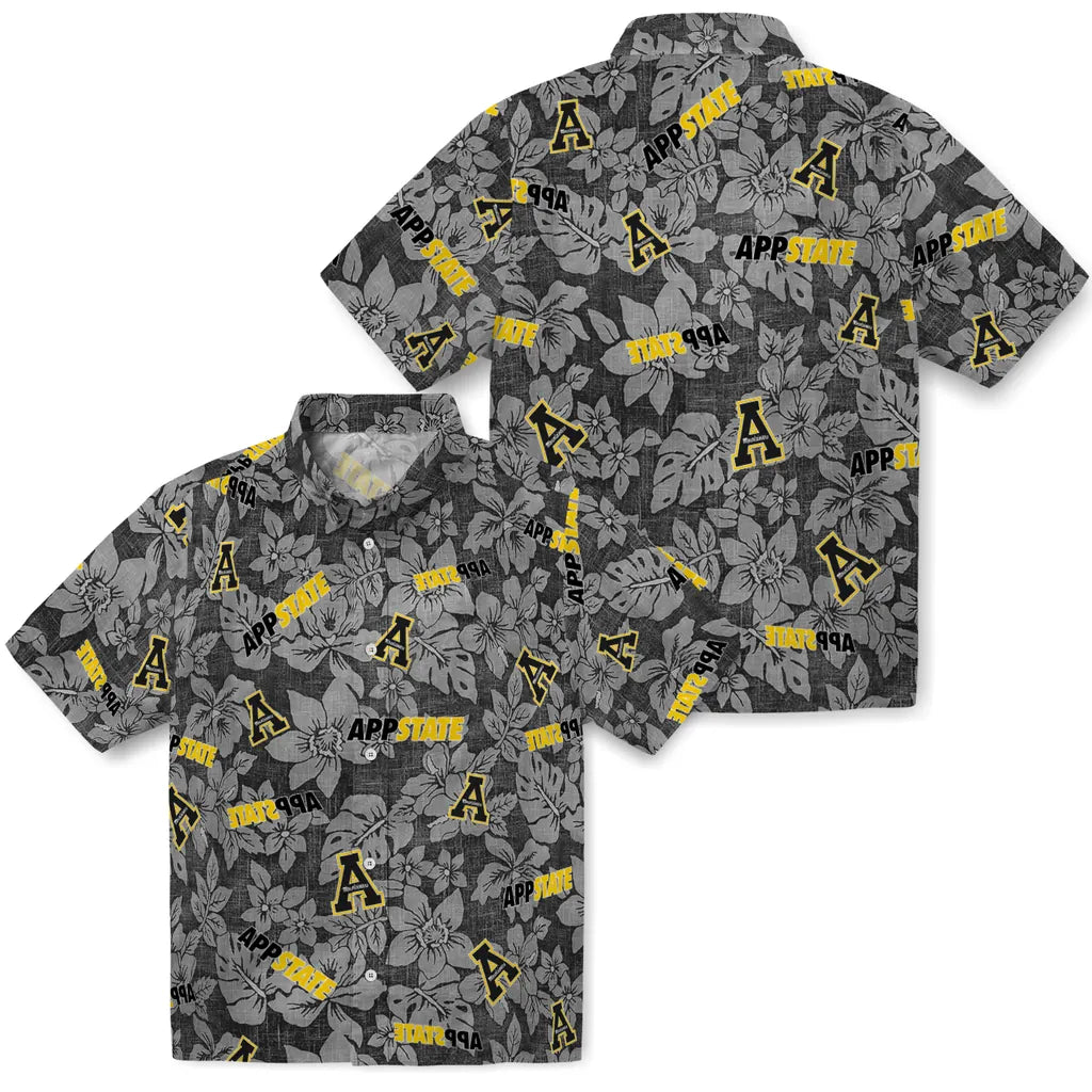 Appalachian State Mountaineers Hawaiian Shirt - Hibiscus Oasis | Moonbestprint