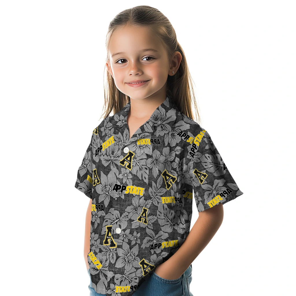 Appalachian State Mountaineers Hawaiian Shirt - Hibiscus Oasis | Moonbestprint