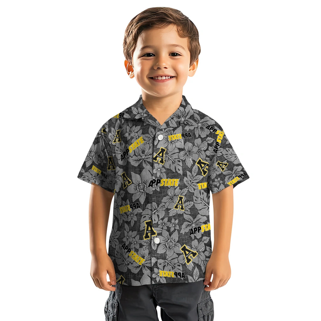 Appalachian State Mountaineers Hawaiian Shirt - Hibiscus Oasis | Moonbestprint