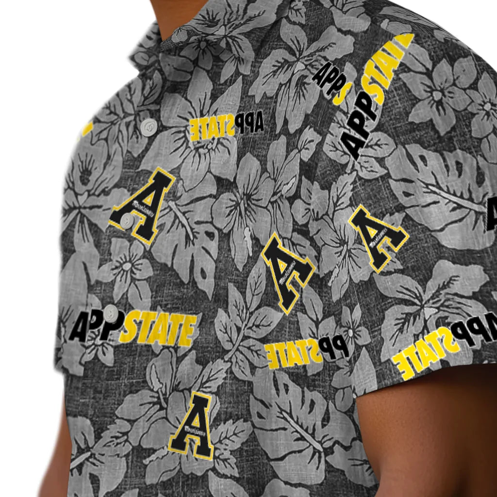 Appalachian State Mountaineers Hawaiian Shirt - Hibiscus Oasis | Moonbestprint