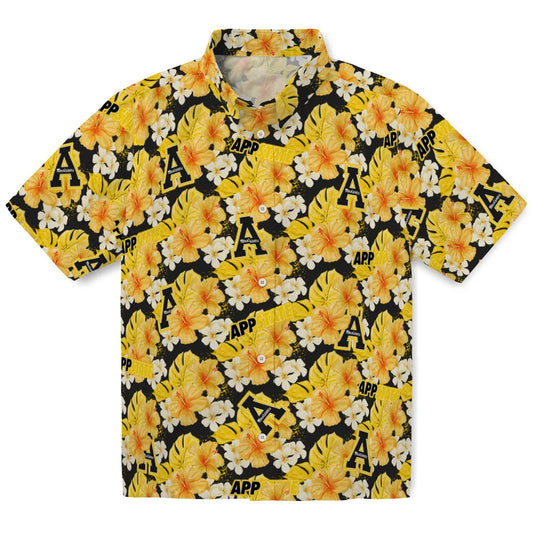 Appalachian State Mountaineers Hawaiian Shirt - Hibiscus Tropics | Moonbestprint