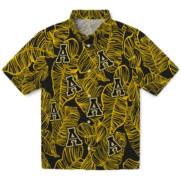 Appalachian State Mountaineers Hawaiian Shirt - Leaf Outline | Moonbestprint