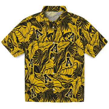 Appalachian State Mountaineers Hawaiian Shirt - Monstera Layer | Moonbestprint