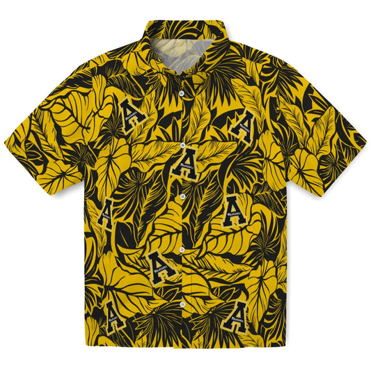 Appalachian State Mountaineers Hawaiian Shirt - Monstera Layer | Moonbestprint