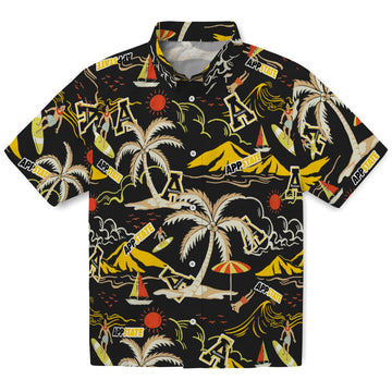 Appalachian State Mountaineers Hawaiian Shirt - Palm Tree Island | Moonbestprint