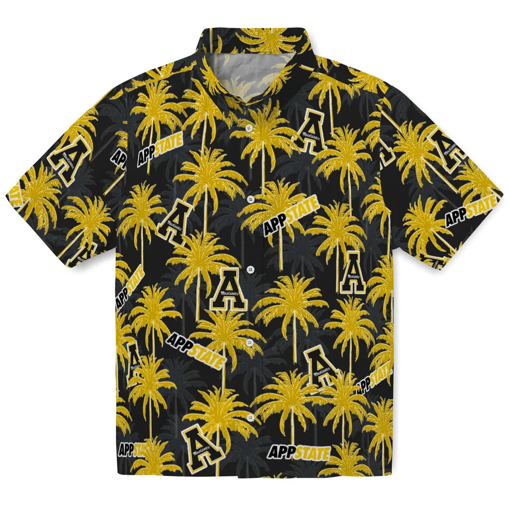 Appalachian State Mountaineers Hawaiian Shirt - Palm Tree Motif | Moonbestprint
